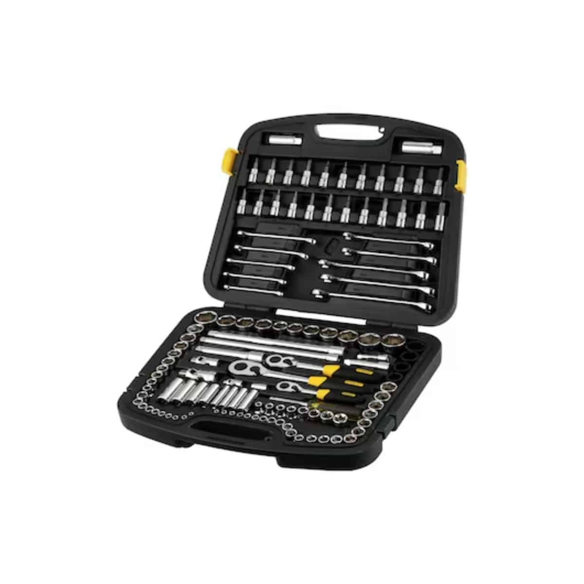 SET DE 120 PIEZAS STANLEY LLAVES COMBINADAS TUBOS