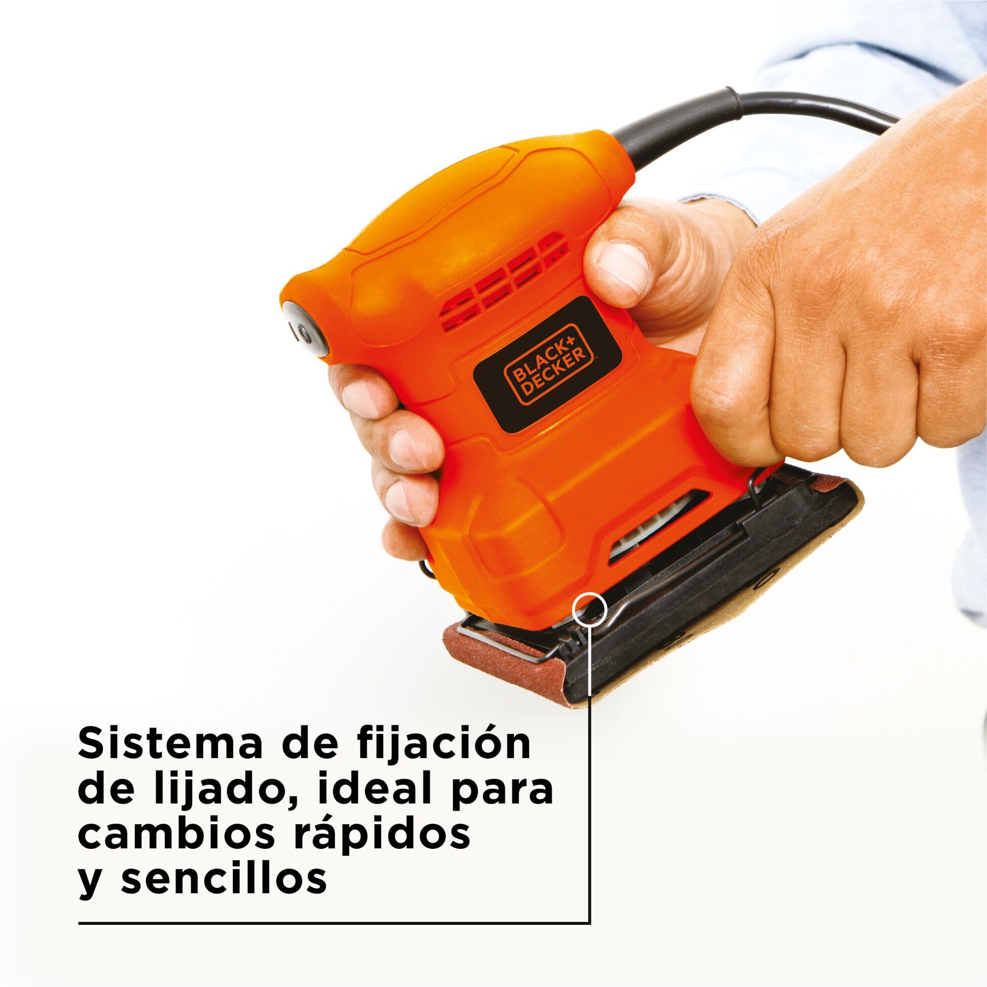 LIJADORA ORBITAL 200W BLACK+DECKER