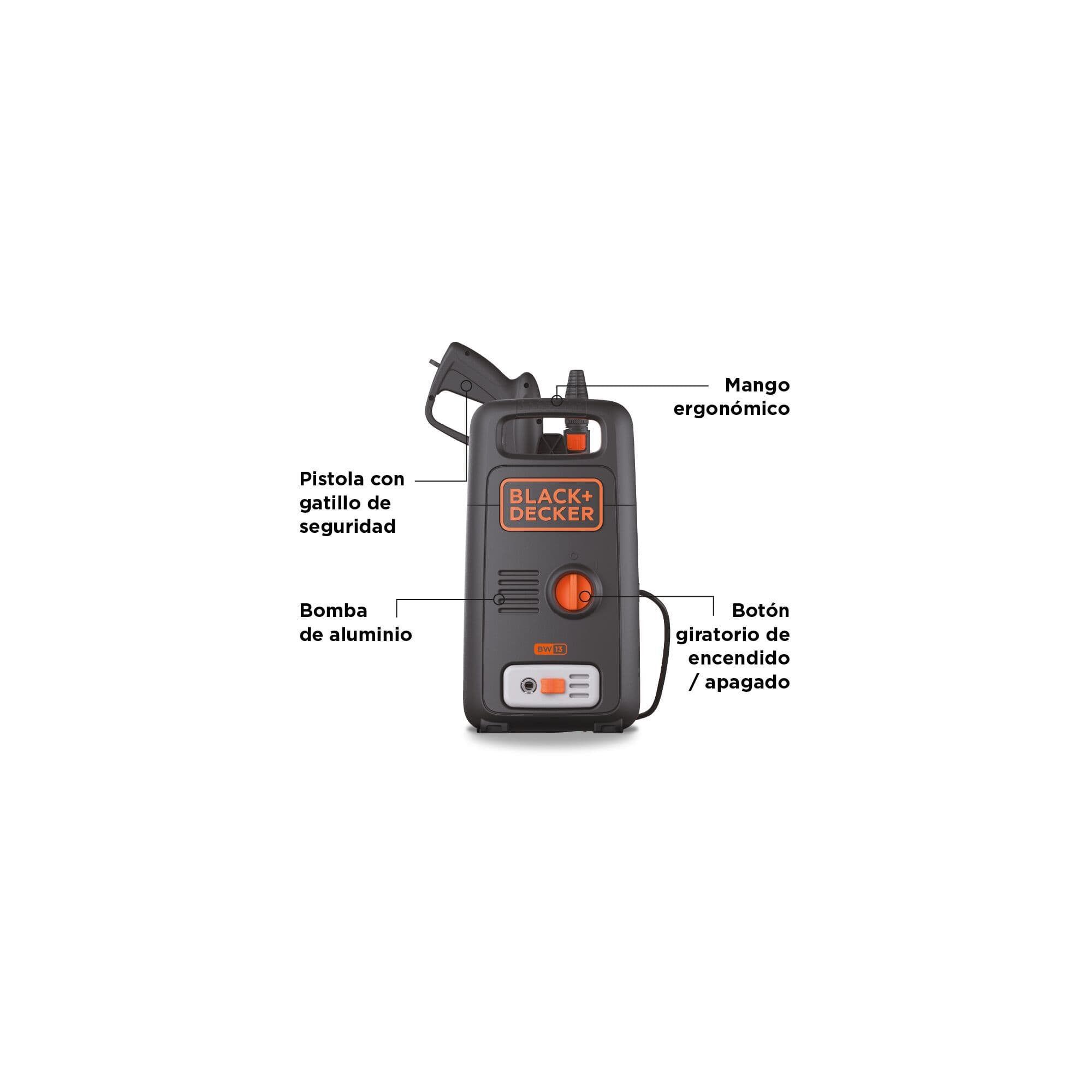 HIDROLAVADORA 1300W 110BAR BLACK+DECKER