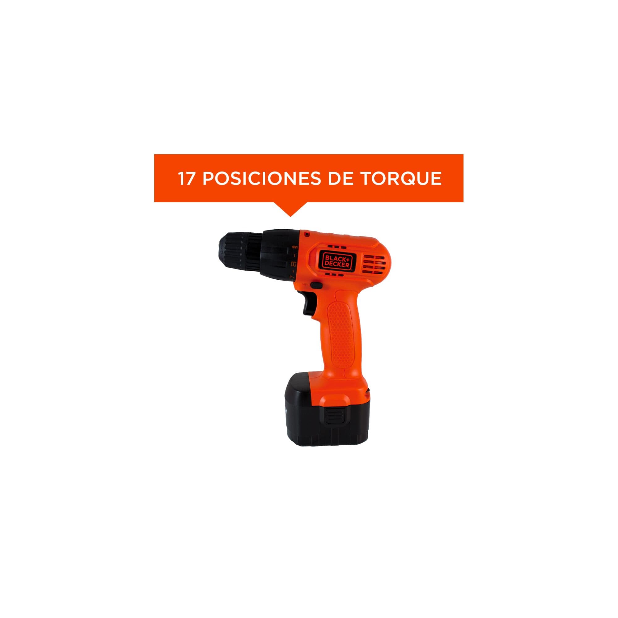 TALADRO ELÉCTRICO INALÁMBRICO 550RPM 12V BLACK+DECKER