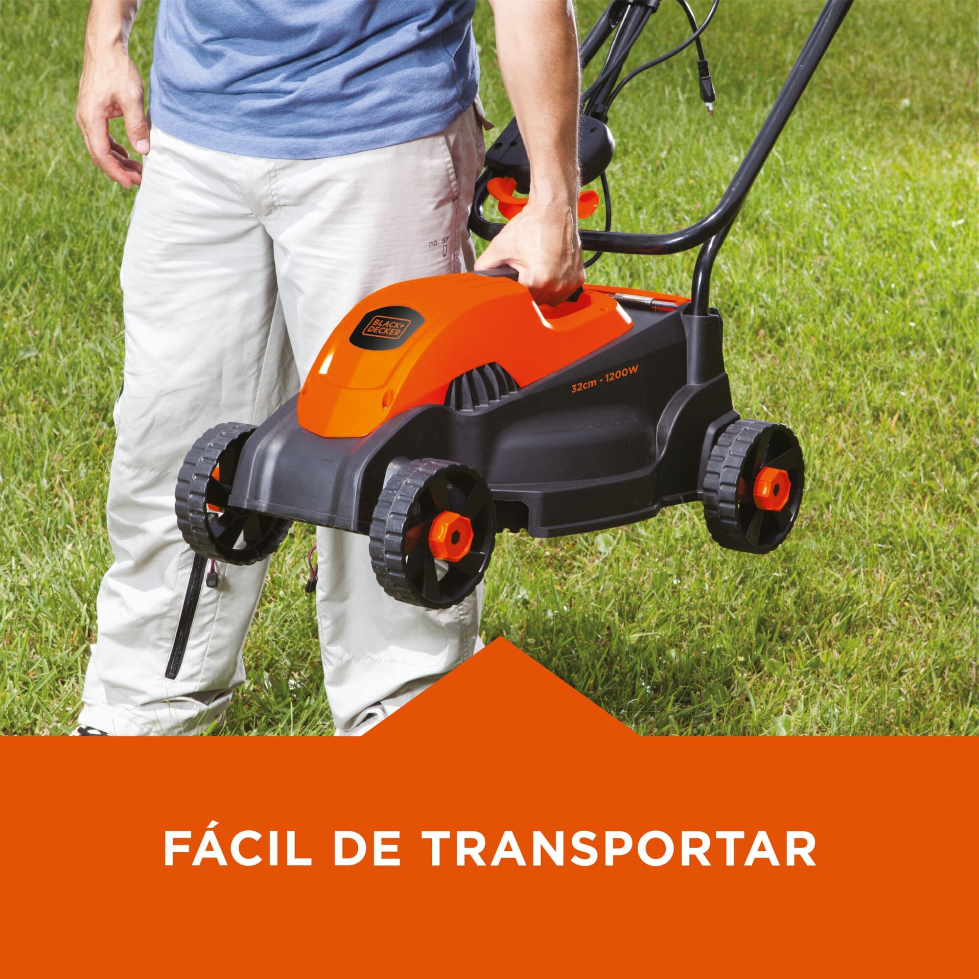 CORTADORA DE CESPED 1500 WATTS BLACK+DECKER