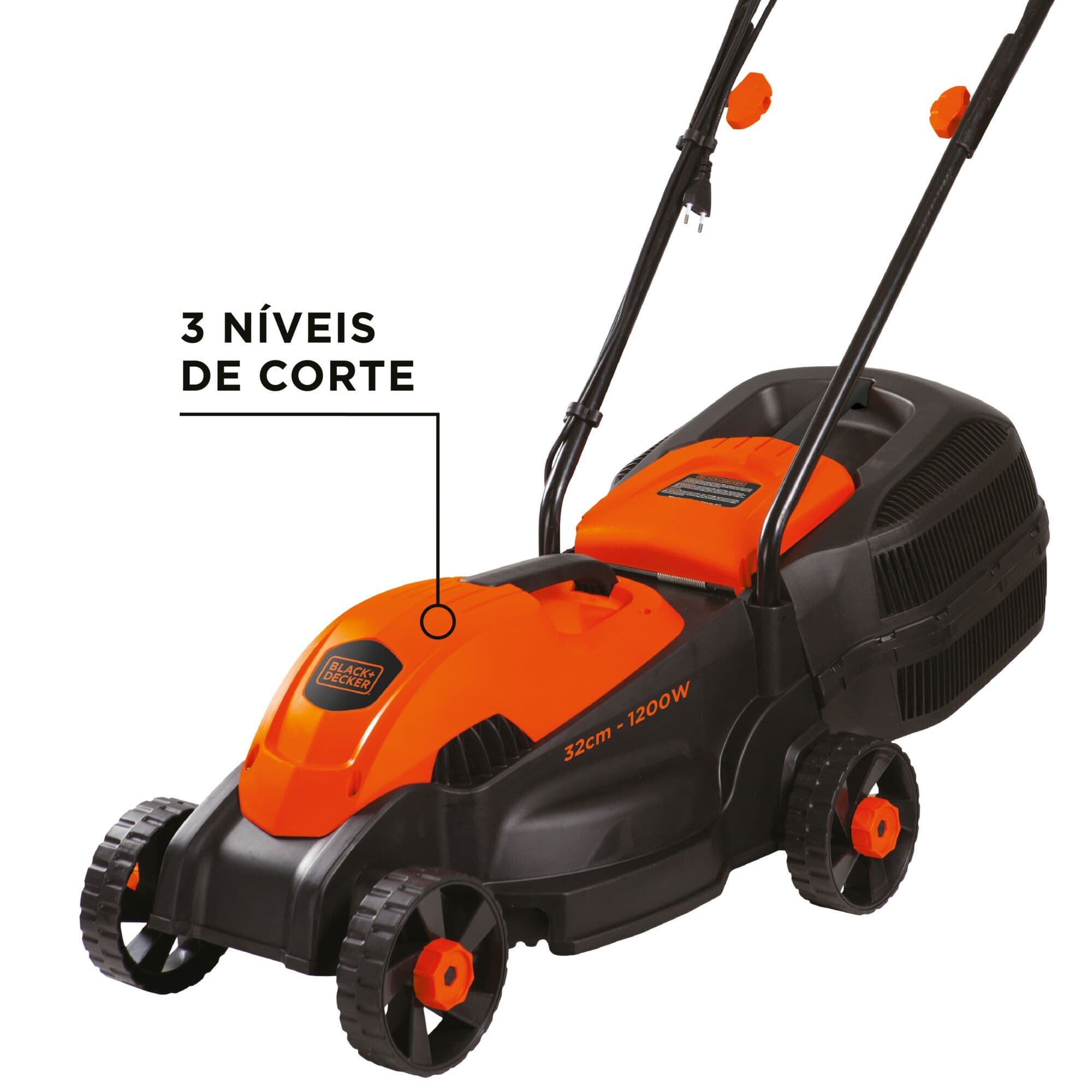CORTADORA DE CESPED 1500 WATTS BLACK+DECKER - imagen 2