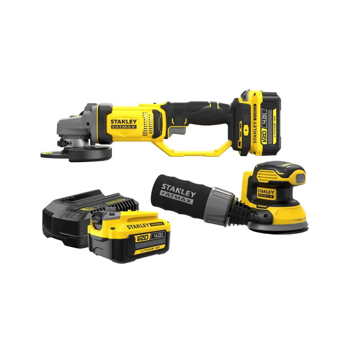 KIT COMBO V20 LIJADORA + AMOLADORA STANLEY