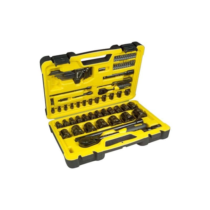 SET DE 78 PIEZAS STANLEY LLAVES TUBOS PUNTAS