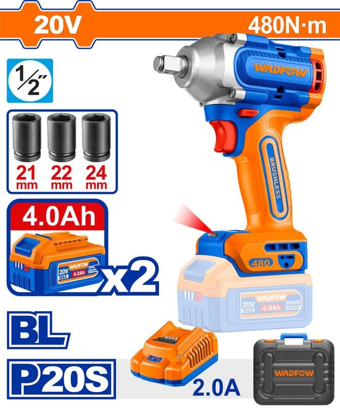 LLAVE DE IMPACTO INALÁMBRICA 1/2"