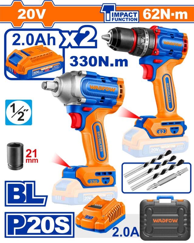 COMBO DE HERRAMIENTAS INALÁMBRICAS 2 PIEZAS