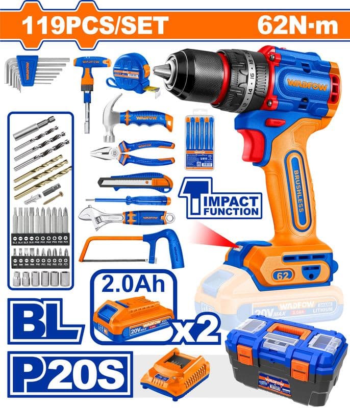 JUEGO DE HERRAMIENTAS 119 PIEZAS